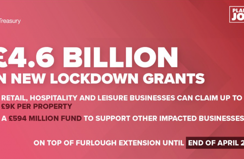 4.6 billion in new Lockdown Grants