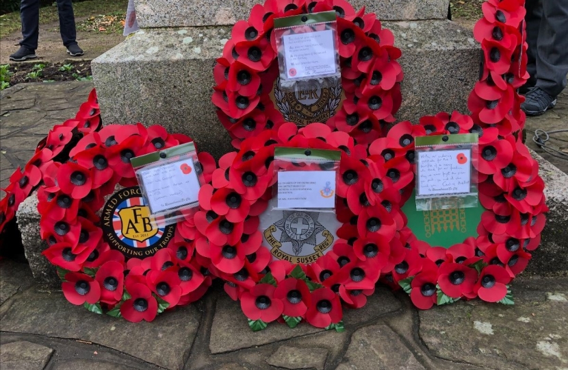 Wreaths at Hampden Park