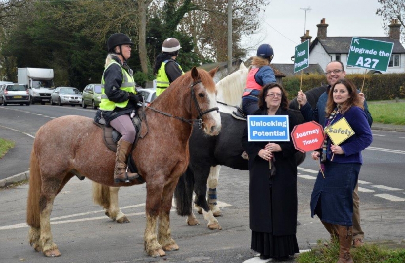 Caroline Ansell, prospective MP with supporters of the campaign