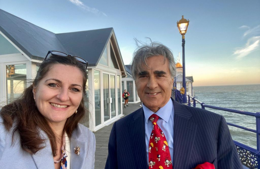 Caroline with Pier Owner Mr Gulzar