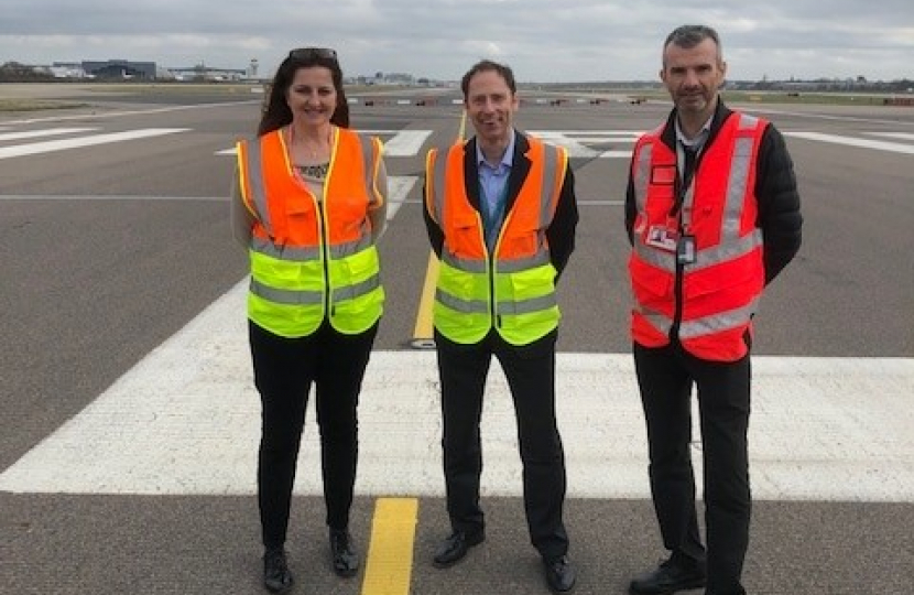 Caroline on the Northern Runway which is the focus of new expansion plans