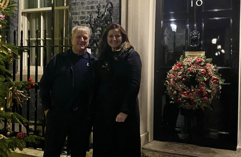 Street Pastor Lead Graham Bunn with Caroline at No10