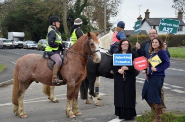 Caroline Ansell, prospective MP with supporters of the campaign