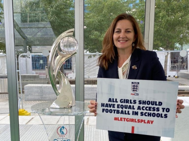 Caroline with trophy