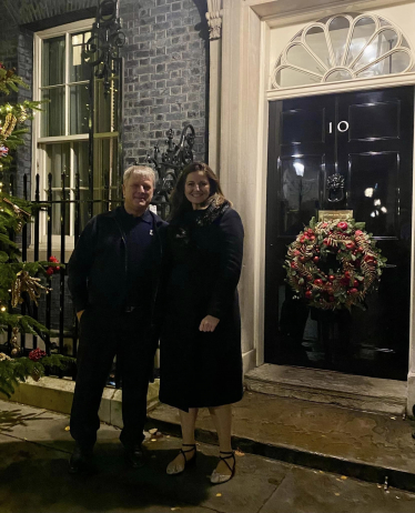 Street Pastor Lead Graham Bunn with Caroline at No10